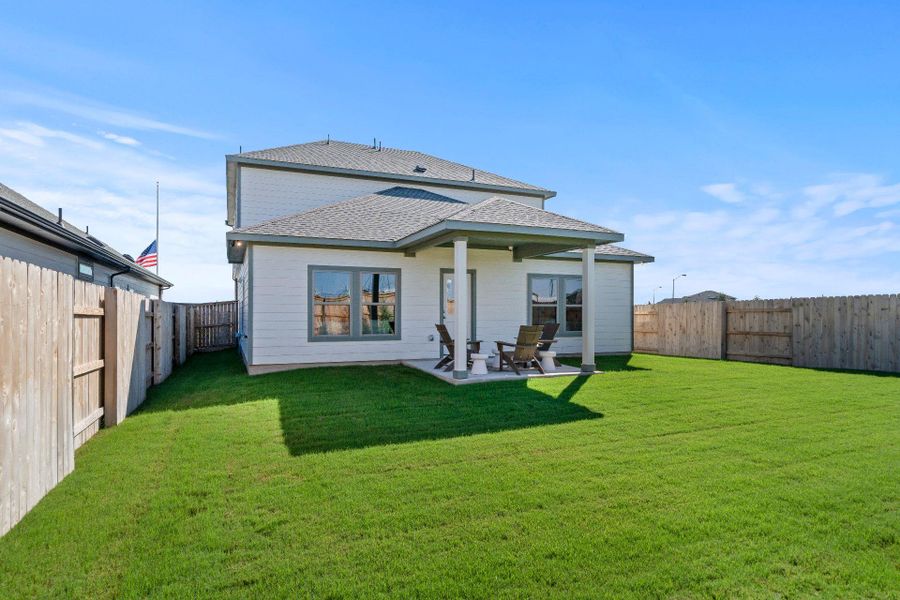 Rear of Home and Private Backyard - Representative Photo
