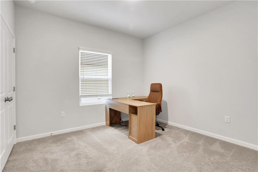 Furnished interior view inside a new home in Graystone Village, Grayson (Image 8). Furnished interior view inside a new home in Graystone Village, Grayson (Image 8).