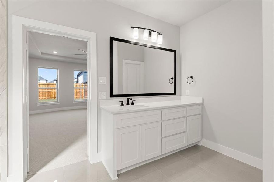 Furnished interior view inside a new home in Valencia on The Lake, Little Elm (Image 14).