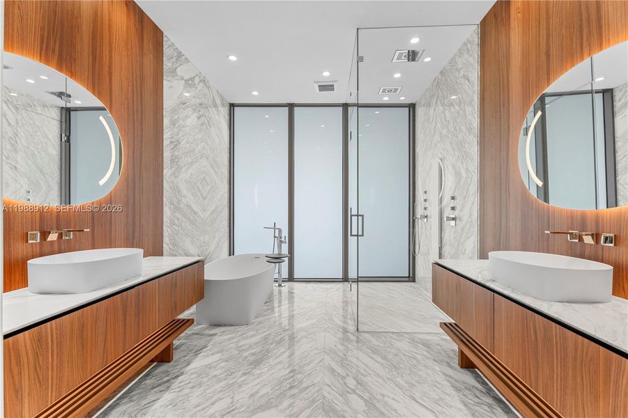 Furnished interior view inside a new home in , Miami (Image 5).