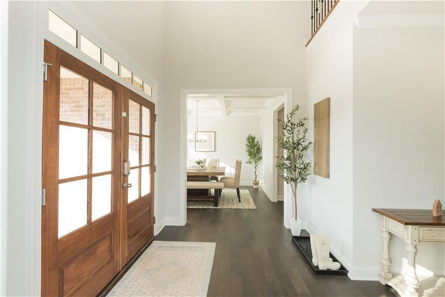 Furnished interior view inside a new home in The Estates at Hurricane Pointe, Douglasville (Image 10).