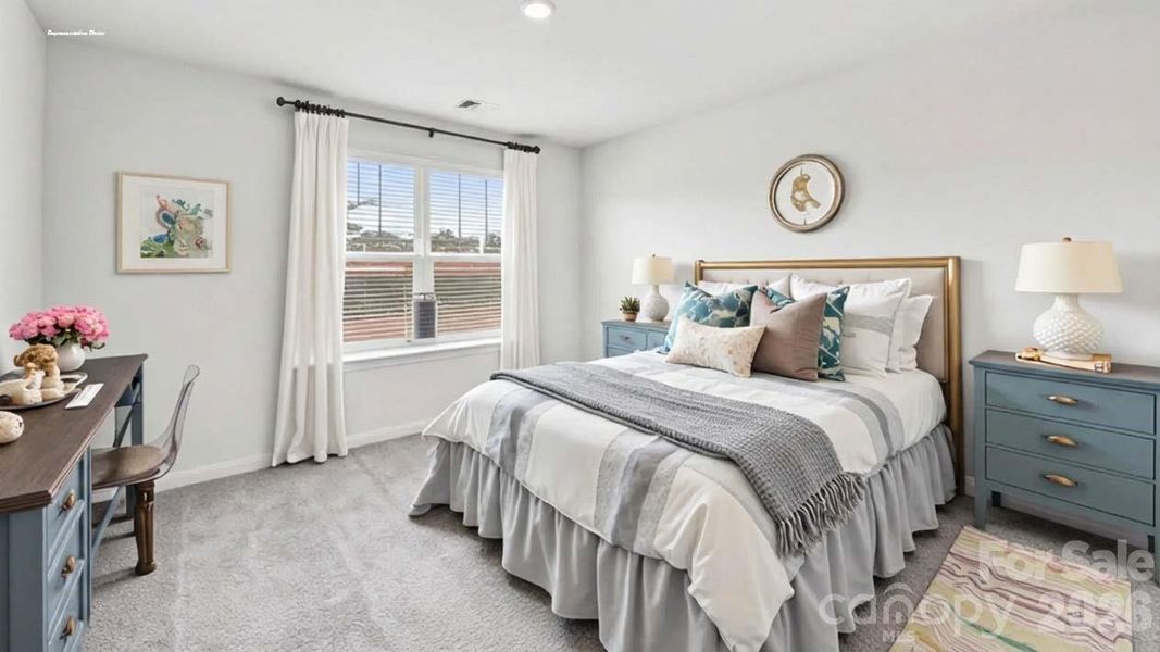 Furnished interior view inside a new home in Cardinal Creek, Charlotte (Image 22).