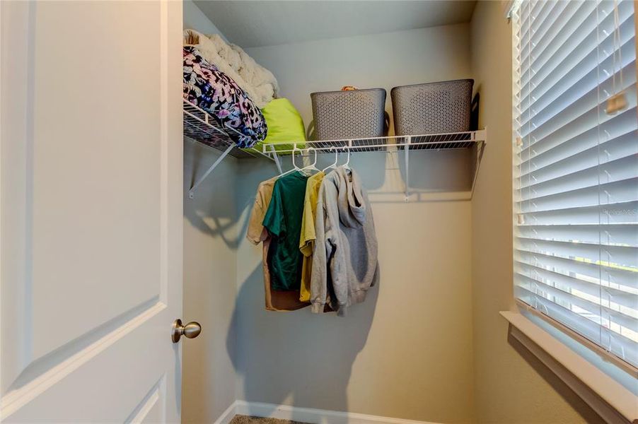 Bedroom #2 Walk-in closet.