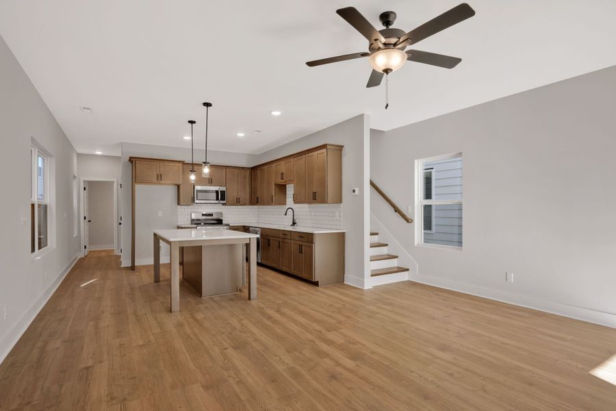Representative unfurnished interior of a home built from the Gayle by Parkside Builders in The Parks of Mill Town, Chattanooga (Image 16). Representative unfurnished interior of a home built from the Gayle by Parkside Builders in The Parks of Mill Town, Chattanooga (Image 16).
