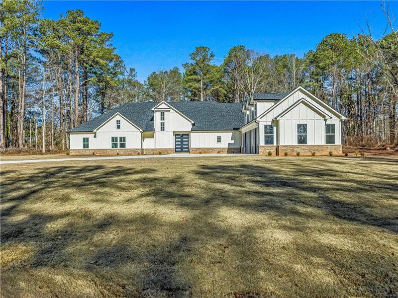 Front exterior of a new home in , Fayetteville, GA, highlighting curb appeal (Image 27).