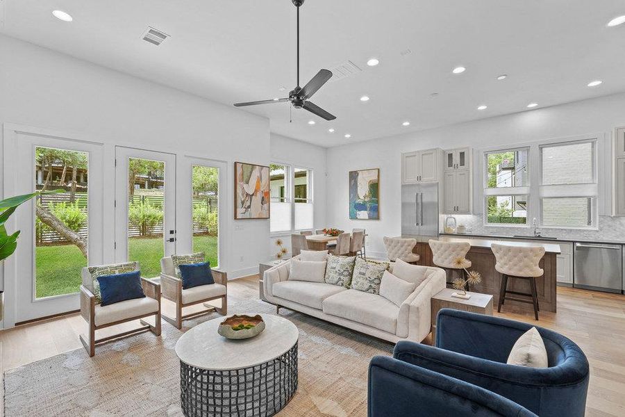 Furnished interior view inside a new home in Spyglass, Austin (Image 6).