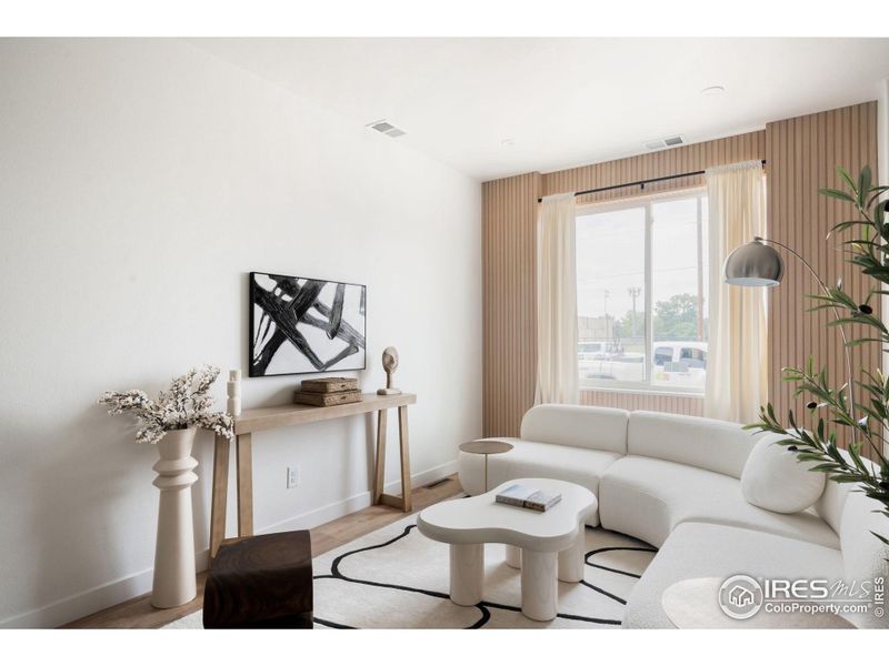 Furnished interior view inside a new home in , Erie (Image 10). Furnished interior view inside a new home in , Erie (Image 10).