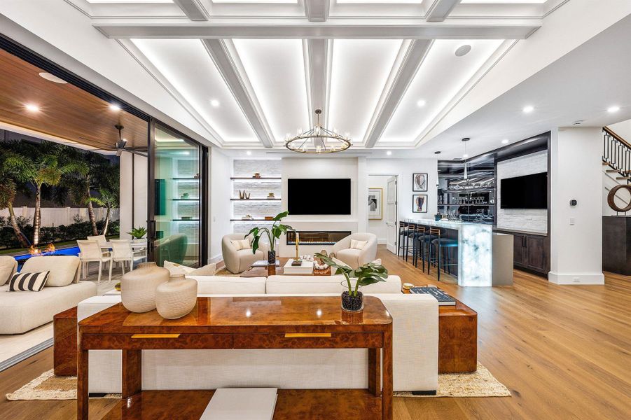 Furnished interior view inside a new home in , Boca Raton (Image 51).