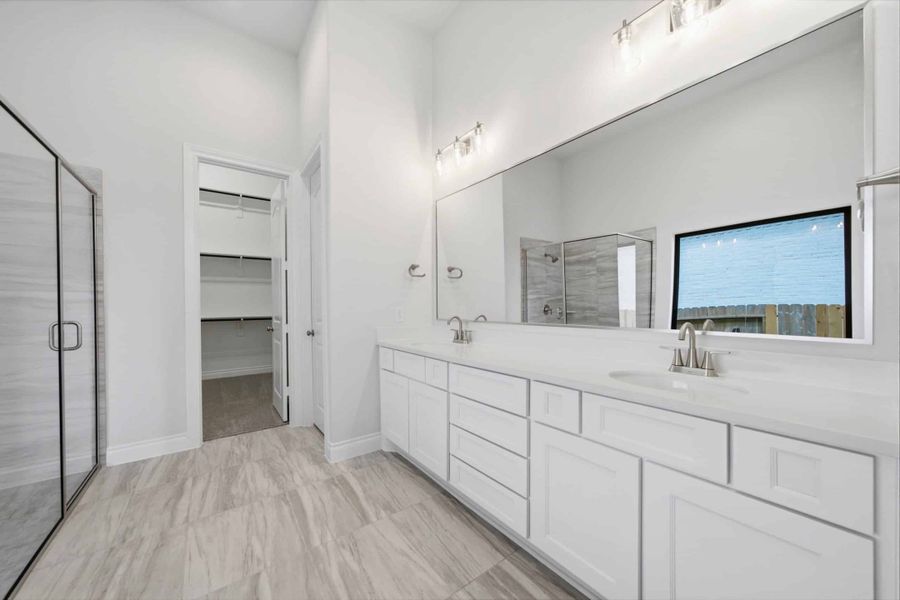 Furnished interior view inside a new home in The Woodlands Hills 65′, Willis (Image 18).