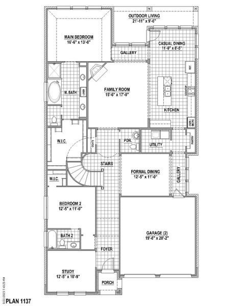 Plan 1137 1st Floor