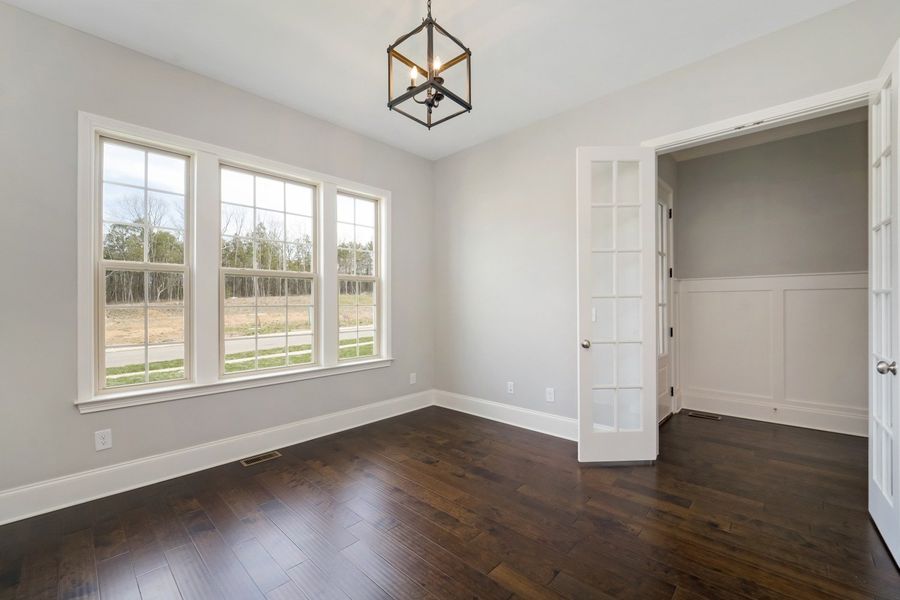Representative unfurnished interior of a home built from the Brighton by Celebration Homes in Aden Woods Of Castleberry Farms, Fairview (Image 16). Representative unfurnished interior of a home built from the Brighton by Celebration Homes in Aden Woods Of Castleberry Farms, Fairview (Image 16).