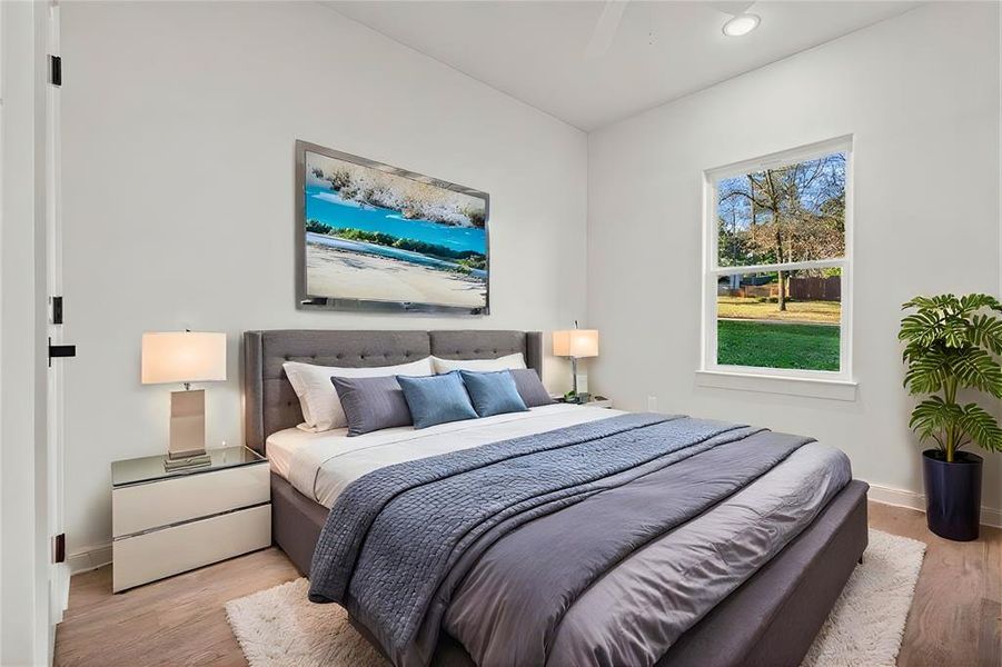 Furnished interior view inside a new home in , Hideaway (Image 11).