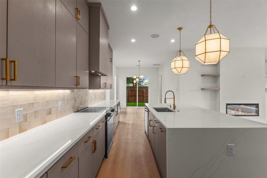 Furnished interior view inside a new home in , Dallas (Image 8).
