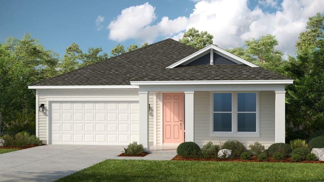 Representative exterior photo of a completed home built from the Carlsbad by Taylor Morrison in Colbert Landings, Palm Coast, FL (Image 2). Representative exterior photo of a completed home built from the Carlsbad by Taylor Morrison in Colbert Landings, Palm Coast, FL (Image 2).