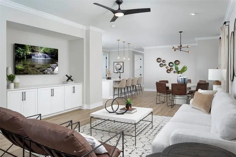 Furnished interior view inside a new home in Sunstone at Wellen Park, Venice (Image 6).