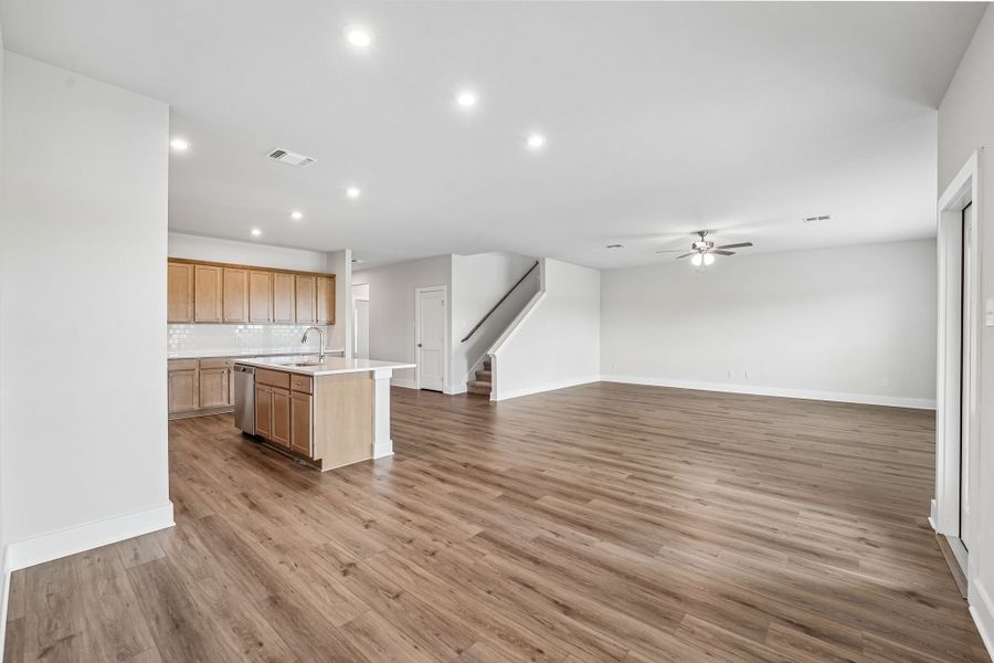 Representative unfurnished interior of a home built from the Valor by Omega Builders in Wildwood Estates, Nolanville (Image 7).