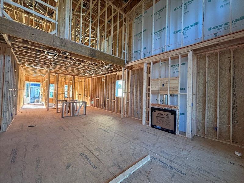 In-progress construction of a new home in East Harbor II at Chestatee, Dawsonville, GA (Image 20).