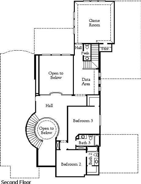 2D floor plan layout of this home in Harvest Green, Richmond, TX (Image 4).