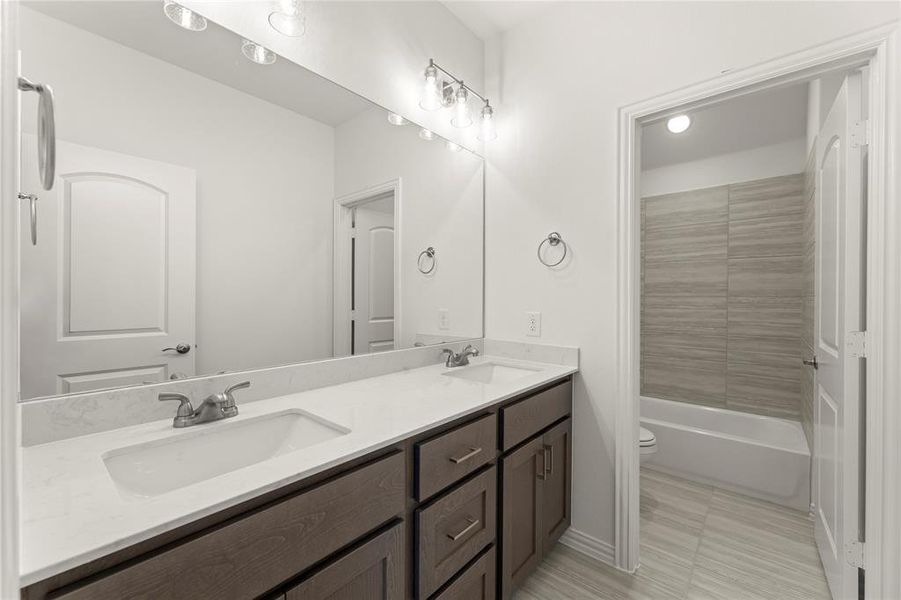 Furnished interior view inside a new home in Edgewater, Fate (Image 13). Furnished interior view inside a new home in Edgewater, Fate (Image 13).