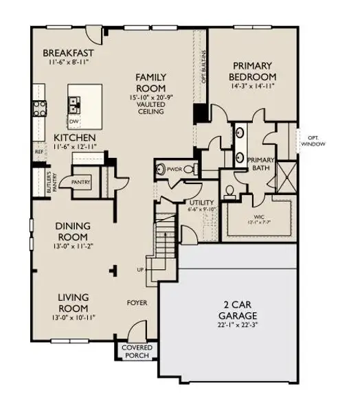 2D floor plan layout of this home in Ashland, Angleton, TX (Image 3).