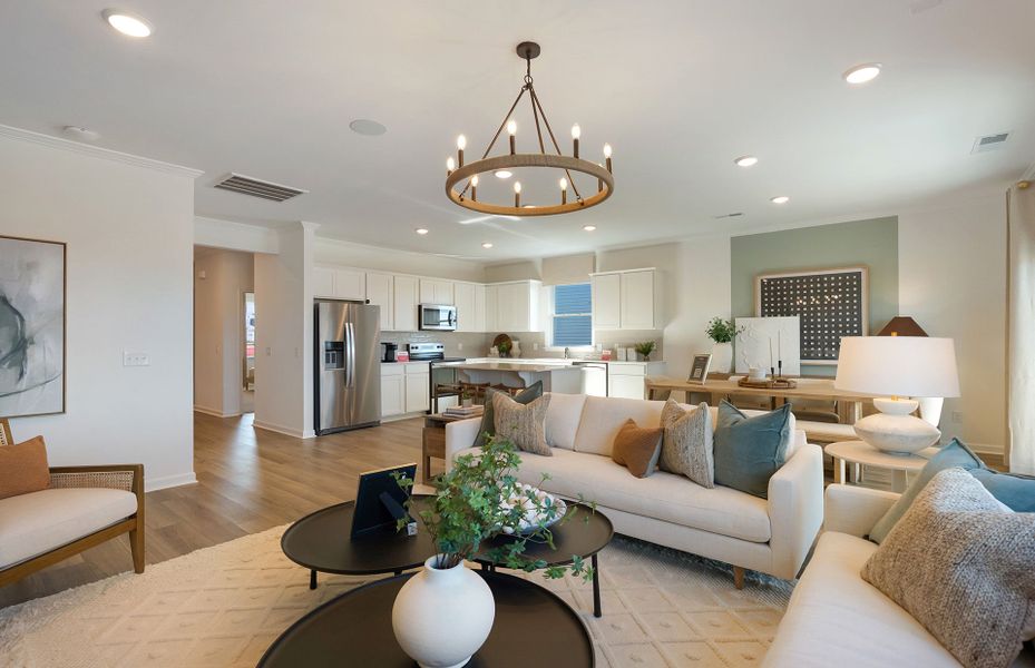 Furnished interior view inside a new home in Highlands of Carter's Station, Columbia (Image 14).