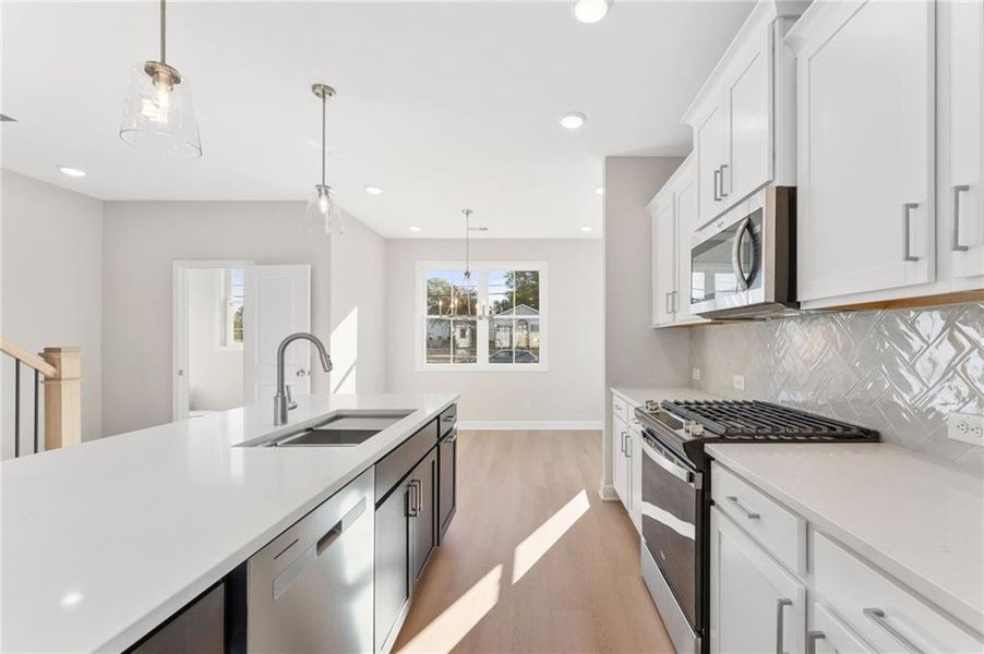 Furnished interior view inside a new home in East Park Village, Kennesaw (Image 9).