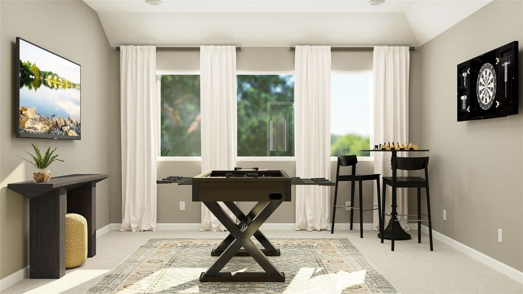 Furnished interior view inside a new home in Samara, League City (Image 21).