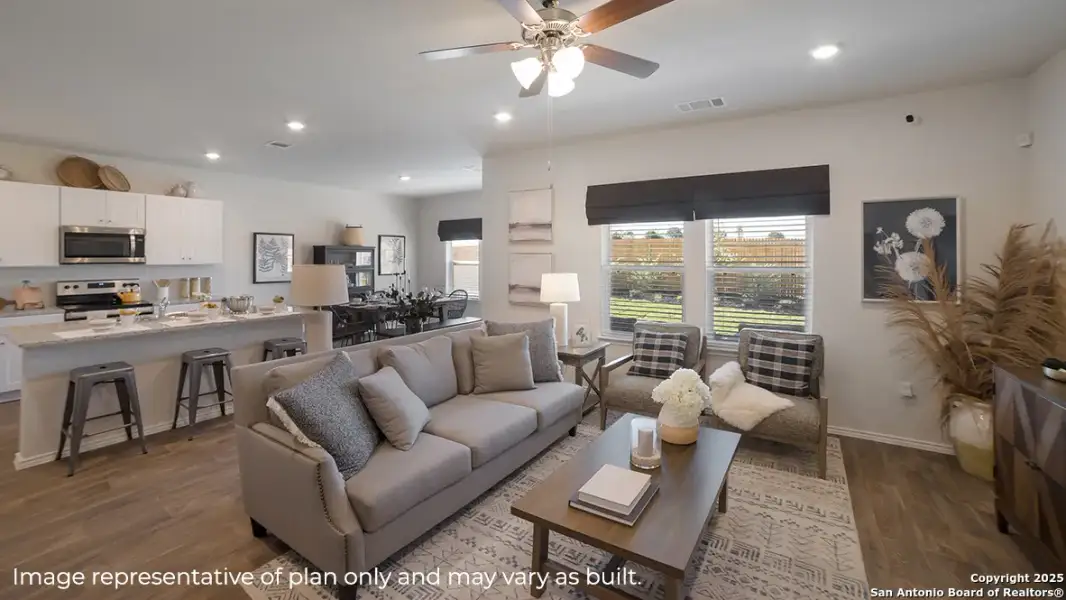 Furnished interior view inside a new home in , San Antonio (Image 8).