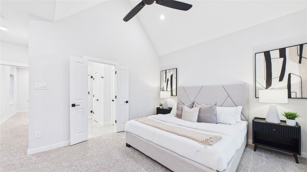 Furnished interior view inside a new home in , Houston (Image 29).