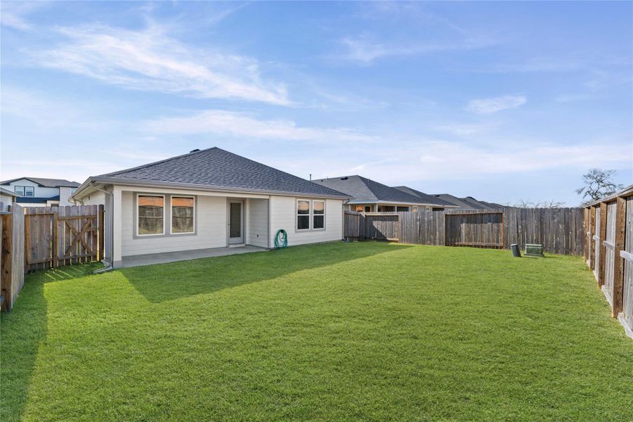 Whether you are hosting a summer barbecue or letting the kids and pets run free, this area is built for making memories.