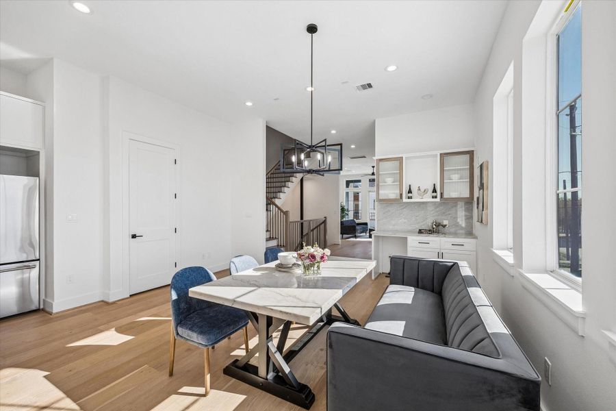 Furnished interior view inside a new home in , Houston (Image 4). Furnished interior view inside a new home in , Houston (Image 4).