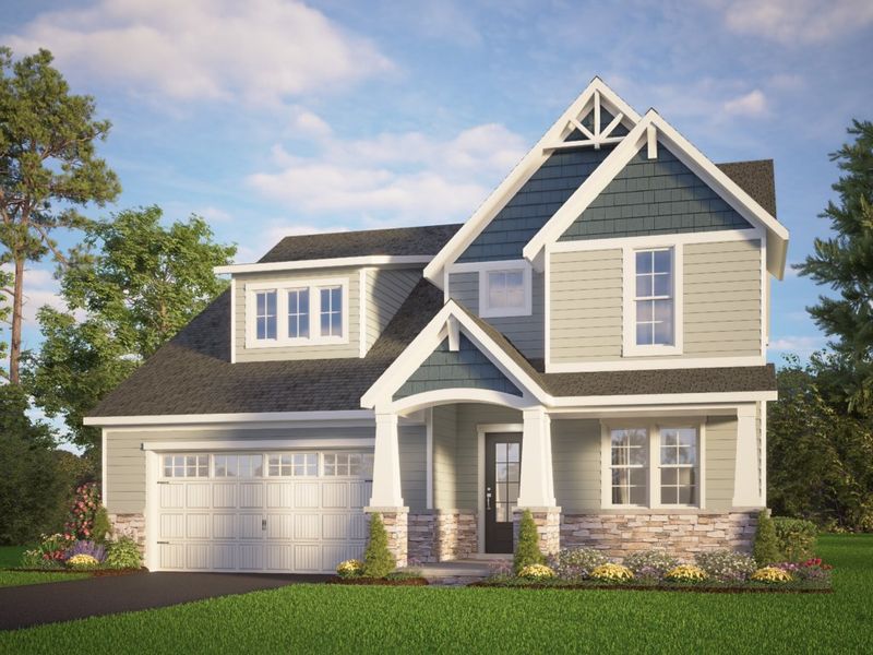 Representative exterior photo of a completed home built from the The Whitley by RobuckHomes in Baylee Ridge, Selma, NC (Image 45).