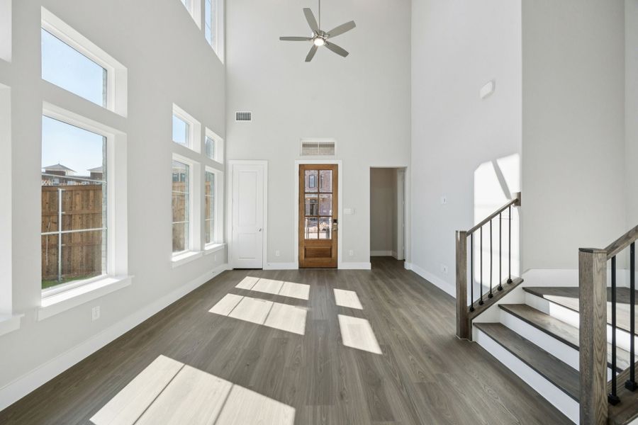 Spacious, unfurnished interior of a new home in Newman Village Townhomes, Frisco (Image 11). Spacious, unfurnished interior of a new home in Newman Village Townhomes, Frisco (Image 11).