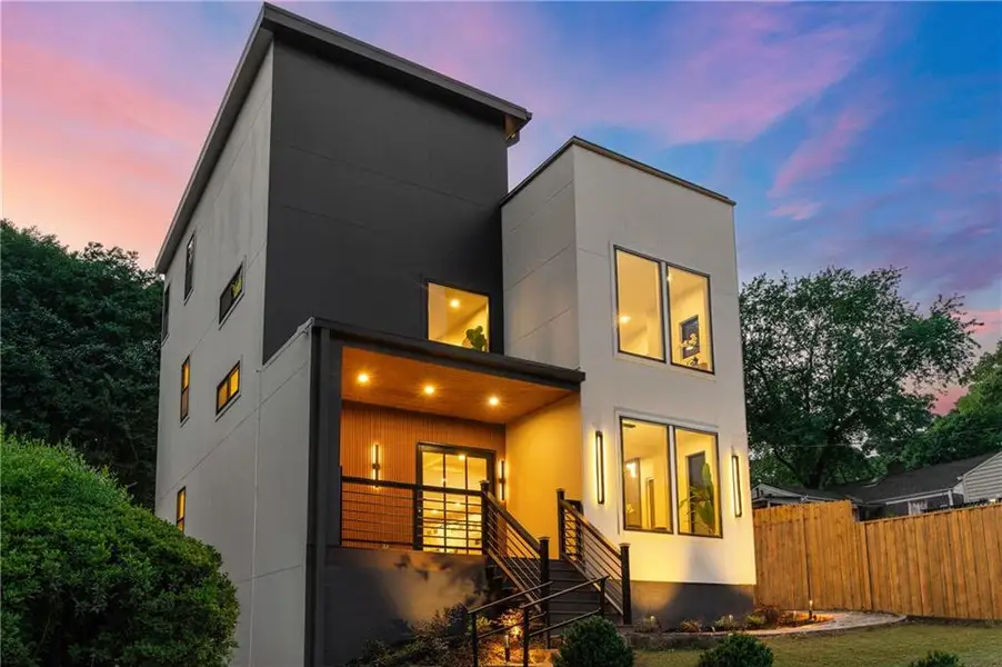 Exterior details and patio area of a home in , Atlanta (Image 30).