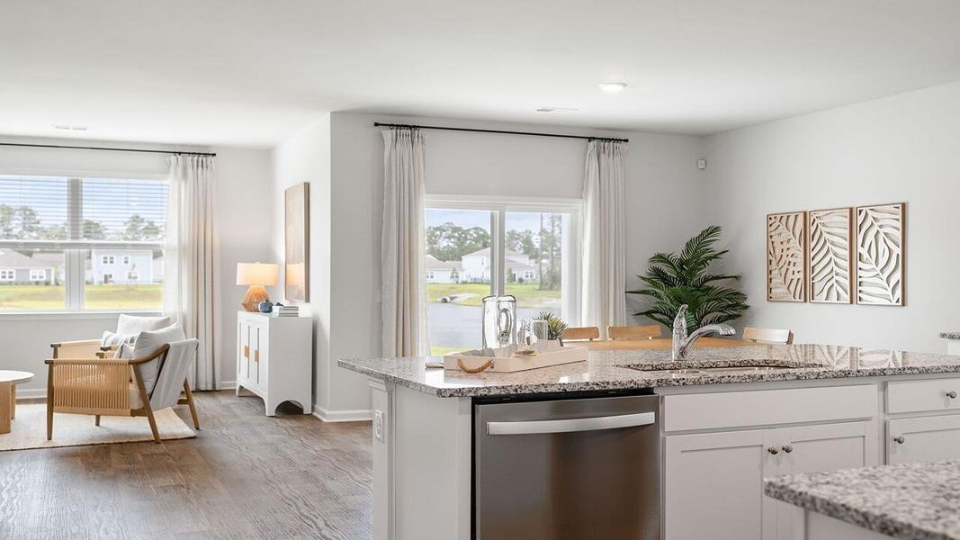 Furnished interior view inside a new home in Pineview North, Summerville (Image 8).