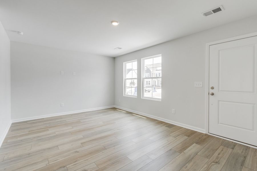 Spacious, unfurnished interior of a new home in Astoria, Columbia (Image 16). Spacious, unfurnished interior of a new home in Astoria, Columbia (Image 16).