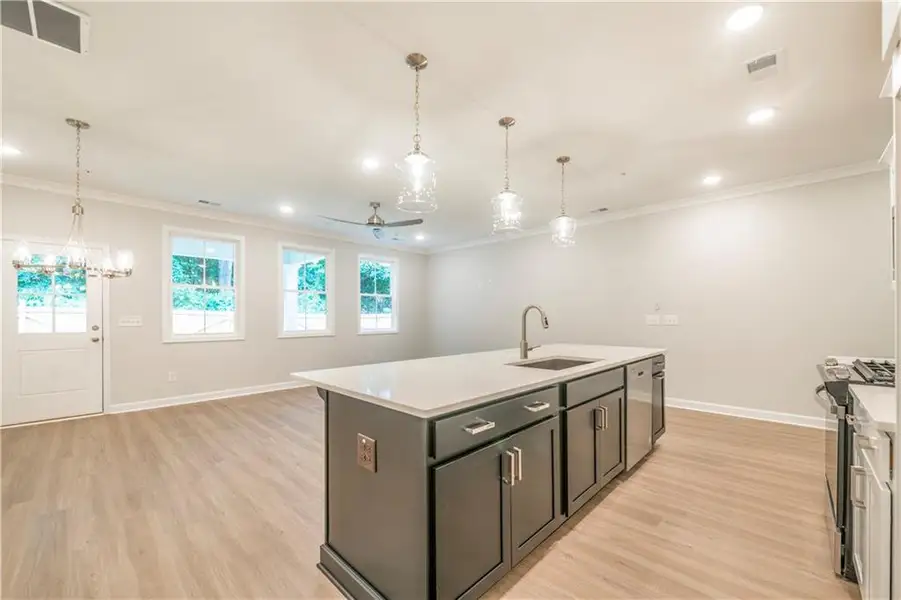 Furnished interior view inside a new home in River Walk Place, Lawrenceville (Image 10).