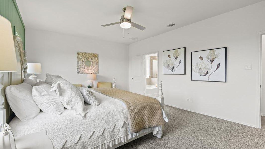 Furnished interior view inside a new home in Porters Mill, New Caney (Image 6). Furnished interior view inside a new home in Porters Mill, New Caney (Image 6).