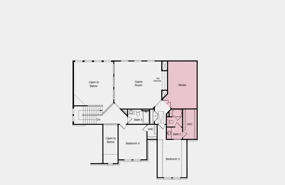 2D floor plan layout of this home in Cross Creek Meadows 60s, Celina, TX (Image 20). 2D floor plan layout of this home in Cross Creek Meadows 60s, Celina, TX (Image 20).