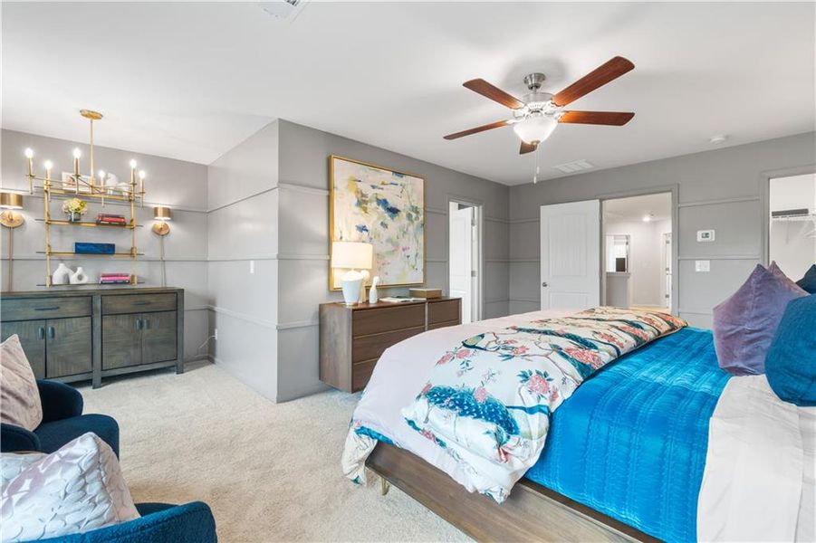 Furnished interior view inside a new home in Bowers Farm, McDonough (Image 27).