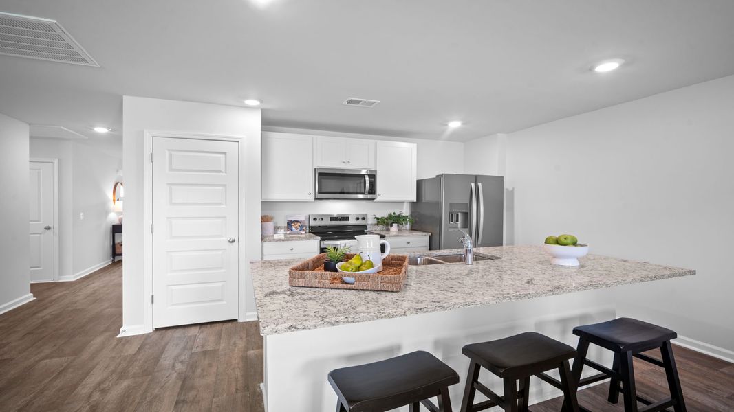 Furnished interior view inside a new home in Longleaf Village, Rincon (Image 16). Furnished interior view inside a new home in Longleaf Village, Rincon (Image 16).