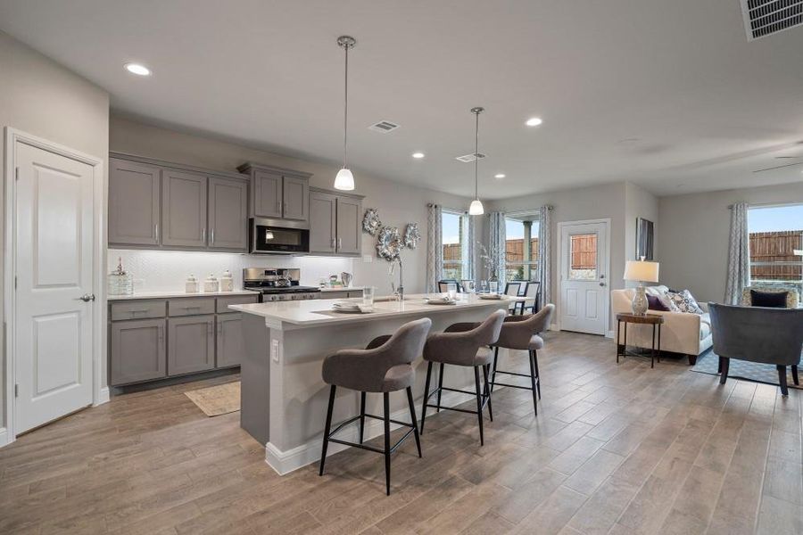 Furnished interior view inside a new home in Bluestem, Rhome (Image 20).