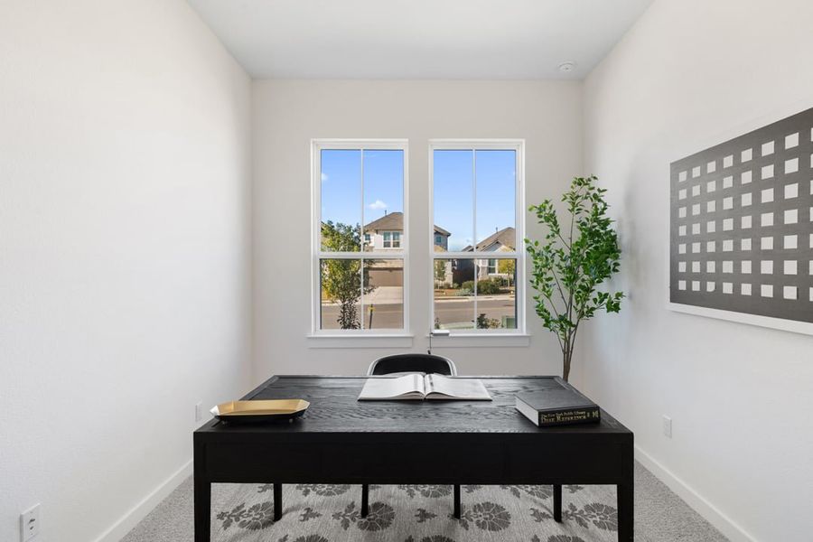 Furnished interior view inside a new home in Arbor Collection at Lariat, Liberty Hill (Image 41).