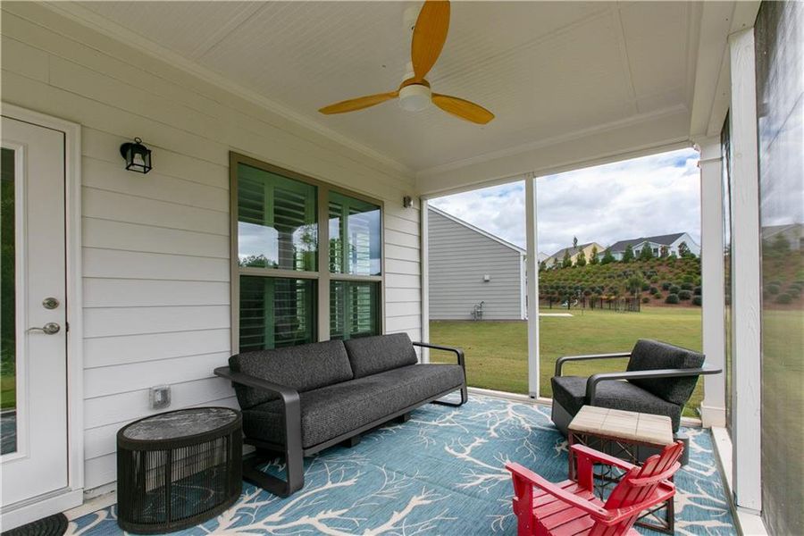 Exterior details and patio area of a home in , Hoschton (Image 23).