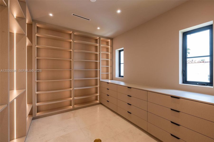 Primary closet Primary closet