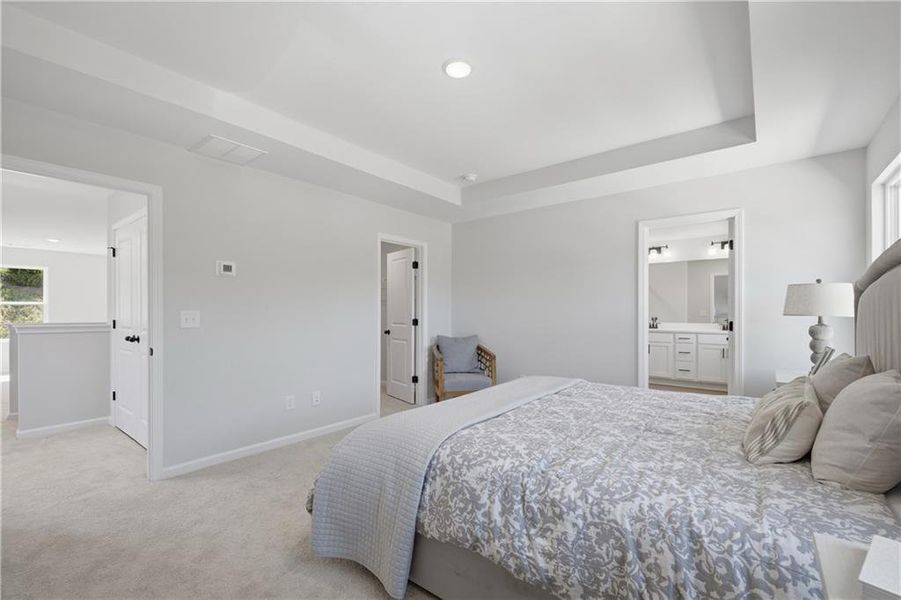 Furnished interior view inside a new home in The Bluffs, Canton (Image 13).