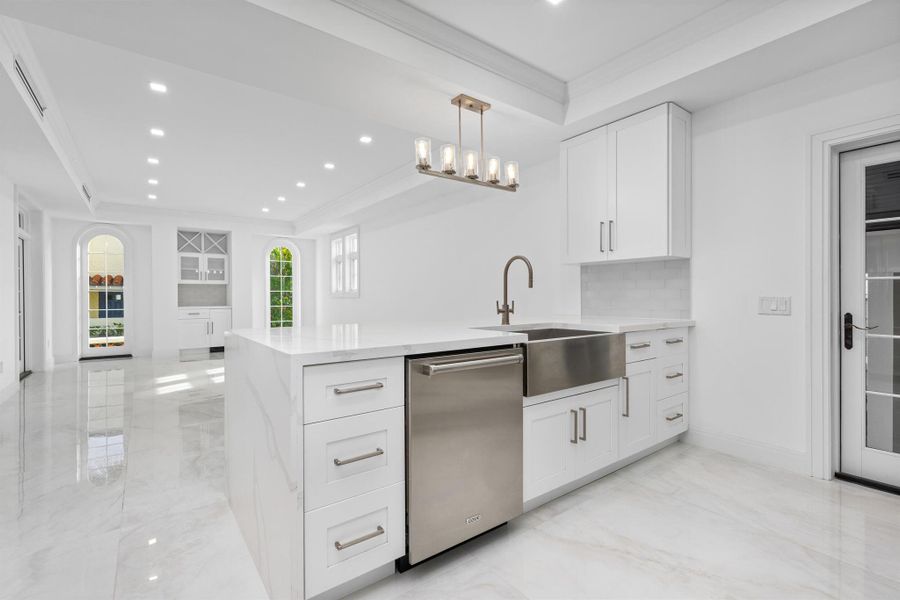 Furnished interior view inside a new home in , Palm Beach (Image 10).