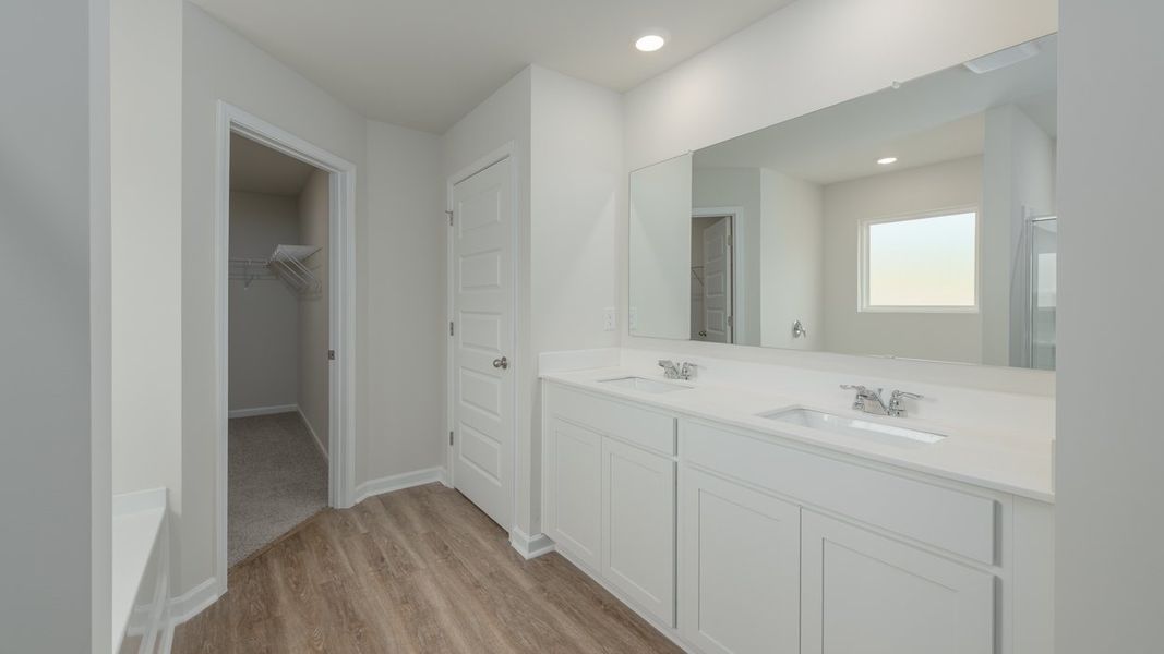 Furnished interior view inside a new home in Brooks Station, Dacula (Image 12). Furnished interior view inside a new home in Brooks Station, Dacula (Image 12).