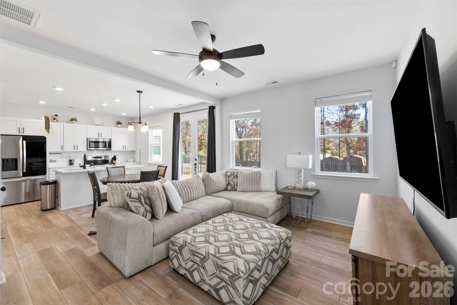 Furnished interior view inside a new home in Surrey Woods, Charlotte (Image 4).