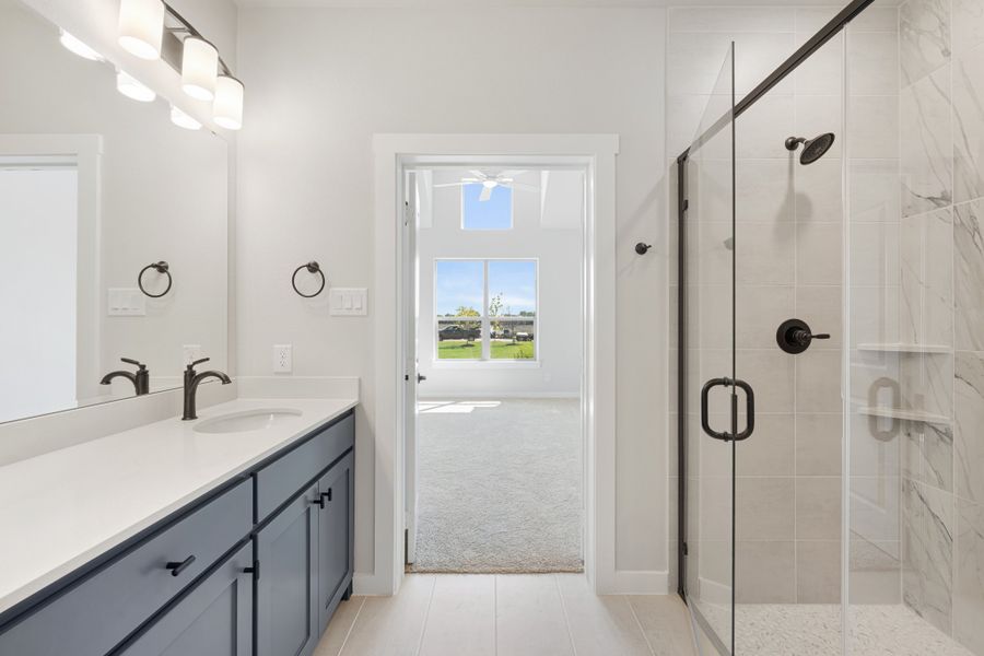 Furnished interior view inside a new home in Cottonwood Creek, Rowlett (Image 33).